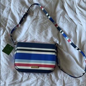 $Sale$ Cute NWT Kate Spade stripped crossbody bag